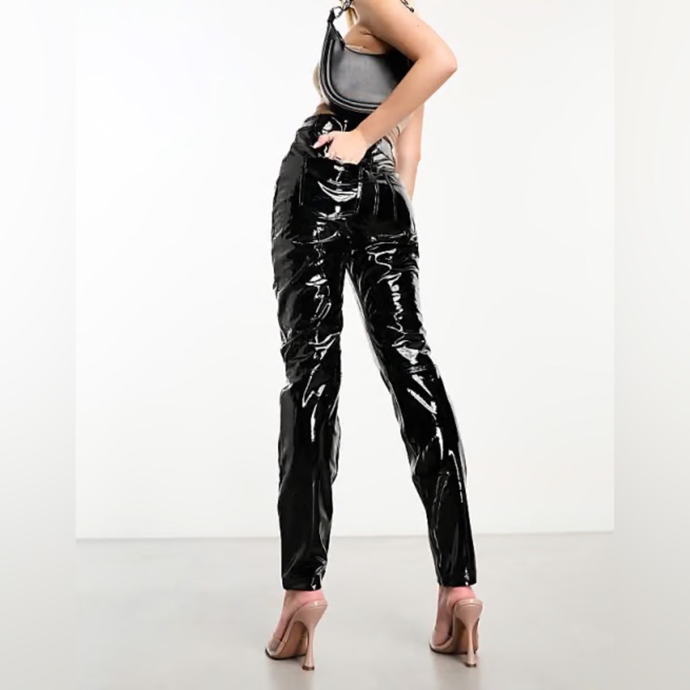 Commando $228 patent faux leather five-pocket pants in WHITE